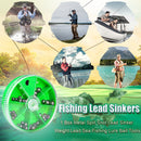 Metal Open Bite Plumpum Box Set Bare Fishing-clip Drop Biting Round Plumb B