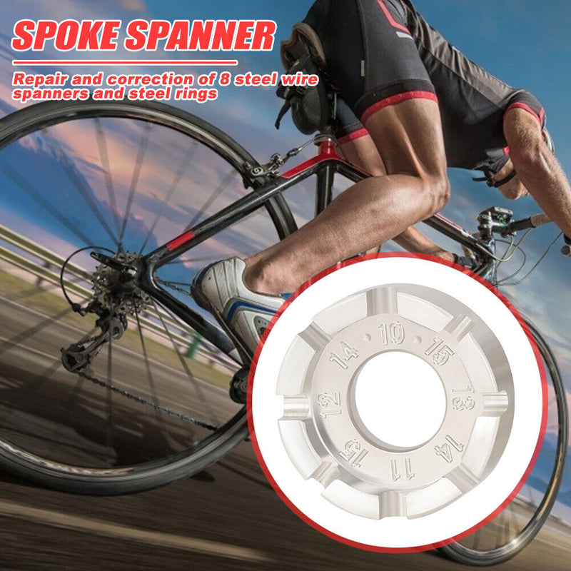 TOOPRE 8 Way Bicycle Spoke Nipple Wrench Galvanized Bike Wheel Repair Hand