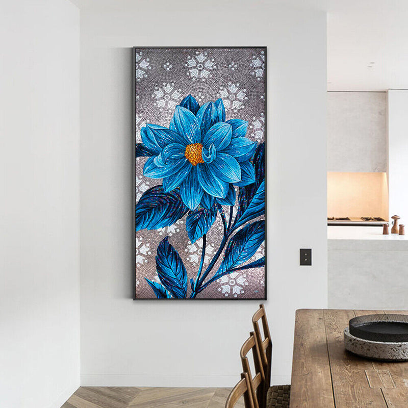 Flower 5D DIY Full Drill Round Diamond Painting Embroidery Cross Stitch Mosai