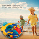 LinHut children's swimming pool float, inflatable swimming ring - cartoon car seat PVC S