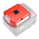 USB Phone Charger with LED Light For Milwaukee M18 18V-20V Li-ion Battery