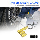 Offroad Tire Emptying Keychain Solid Brass Tire Air Drain Tool