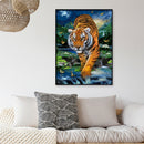 Full Round Drill DIY Diamond Painting 5D Rhinestone Butterfly Tiger Drawing Kit
