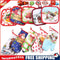 2pcs/set Christmas Home Decoration Glove+Microwave Oven Heat Insulation Pad