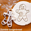 Halloween Christmas Vitruvian Happy Zombie Cookie Embosser Mold Biscuit Mold
