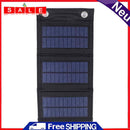 Foldable Solar Panel USB 6W 5V Portable Outdoor Phones Power Bank with Carabiner
