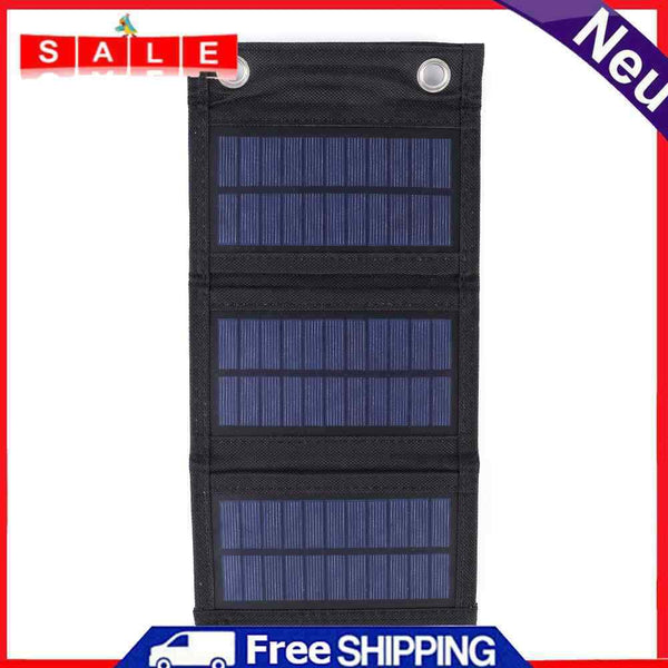 Foldable Solar Panel USB 6W 5V Portable Outdoor Phones Power Bank with Carabiner