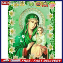 5D DIY Diamond Painting Virgin and Girl Full Round Drill Craft Mosaic Rhinest