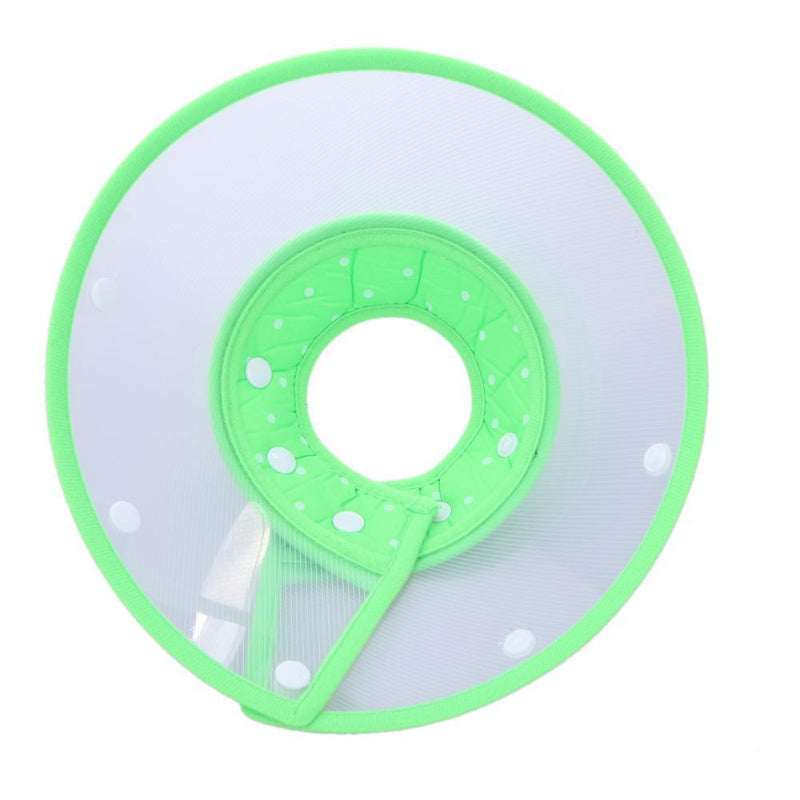 Dog Wound Recovery Cover Pet Anti-Bite Lick Medical Cone Collar (Green L) Newly