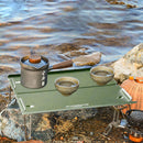 Outdoor Folding Mini Table Portable Collapsible Compact Table (Green) Newly