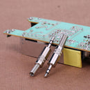 2pcs 3.5mm 1/8in Stereo Male Audio TRS Plated Jack Plug Adapter Connectors Newly