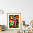 5D Diamond Painting Man and Chicken Full Round Diamond Rhinestone Set