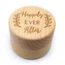 Rustic Wood Engagement Wedding Ring Box Personalized Storage Holder with Linen