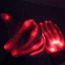 #A LED Luminous Gloves Halloween Skeleton Mitten Flashing Rave Gloves Holiday Pr