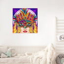 DIY Full Round Drill Diamond Painting Primitive Girl Art Picture Kits Crafts Set