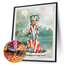 5D DIY Diamond Painting Kits Cartoon Girl Full Round Drill Mosaic Wall Art Craft