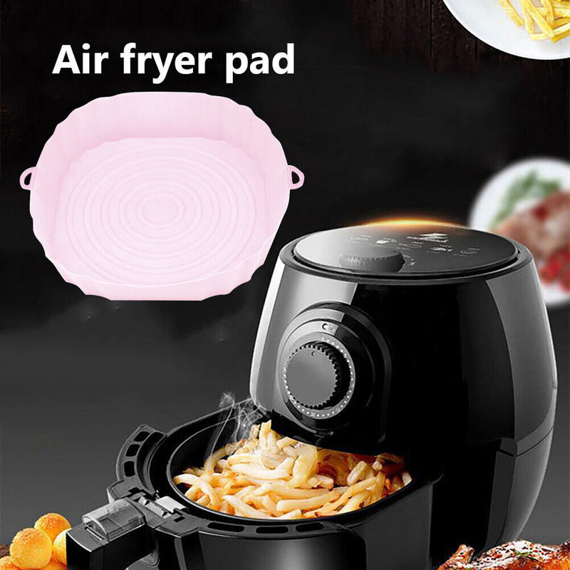 #A Air Fryer Liner Reusable Silicone Air Fryer Non Stick Parchment for Toaster O
