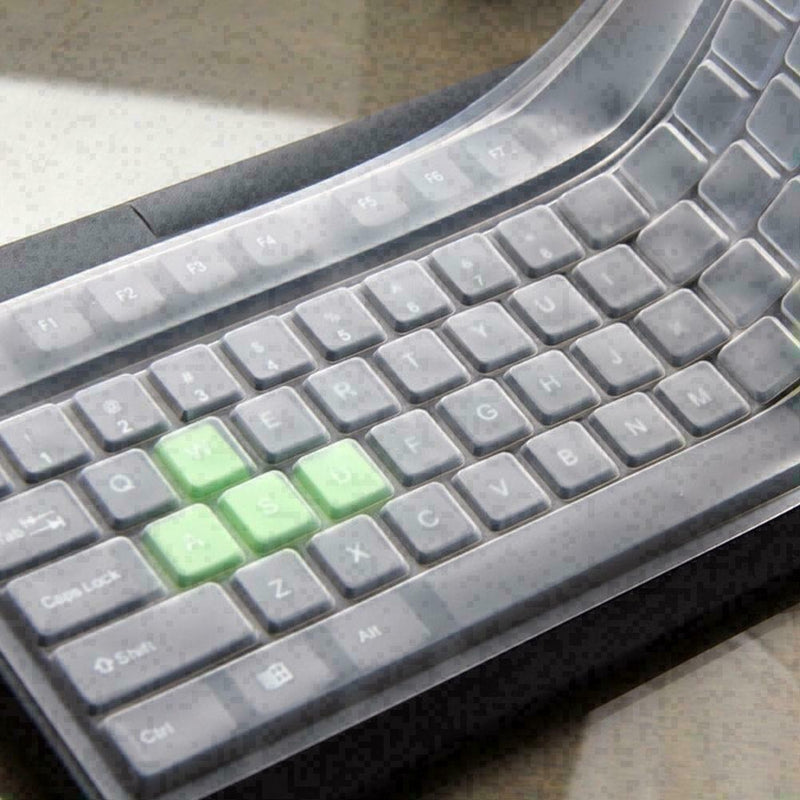 Portable Universal Clear Silicone Keyboard Skin Protector M1O8 Cover T8U5 G1S1
