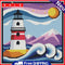 DIY Cartoon Lighthouse Cotton Thread Full Cross Stitch Handmade Handicraft Gifts