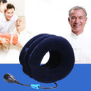 Inflatable Neck Stretcher Support Cervical Traction Massage Pillow (Blue) Newly