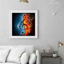 Full Cross Stitch 11CT Flame Note Counted Embroidery DIY Home Decoration Gifts