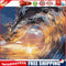 Sea Wave Painting By Number Kit Acrylic Paints Set DIY Handpainted Drawing