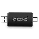 Phone Laptop U Disk SD/TF Card Card Reader Micro USB to USB 2.0 OTG Adapter