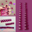 24pcs High Gloss Charm Ultra-thin False Nail Simulation Nail for Nail Decoration