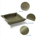 Canvas Storage Box Desktop Key Jewelry Sundries Lipstick Folding Tray (L) Newly