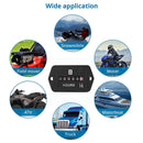 HM002 Mechanical Hour Meter Rectangular Hourmeter for 6-80V DC Power Equipm