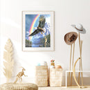 #A 5D DIY Diamond Painting Rainbow Eagle Full Square Drill Art Crafts Rhinestone