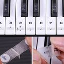 Removable Key Stickers for 37 49 54 61 88 Keys Electronic Keyboard Piano