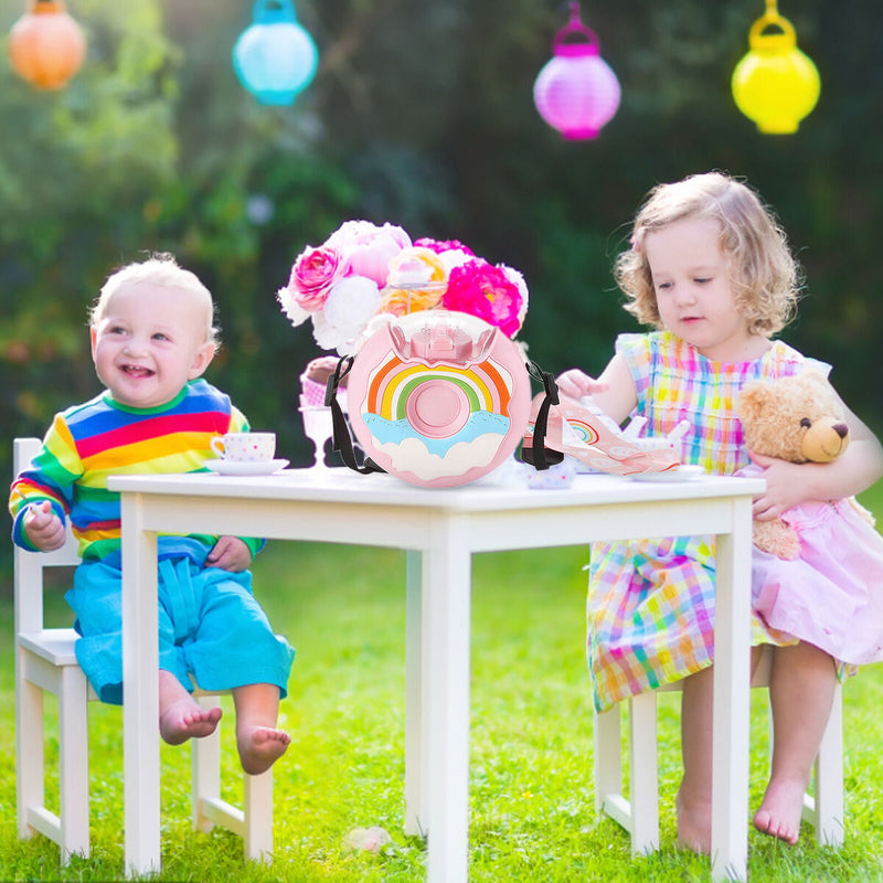 Donut Water Bottle - BPA Free & Leak Proof Sports Cup with Straw for Kids 3