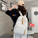 #A Teen School Bag for Girls Korean Backpack Women Bookbag Middle Student School