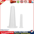 2pcs Silicone Cupping Suction Can Vacuum Face Leg Arm Massage Cup (White) Newly