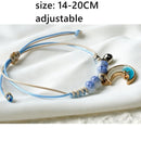 Valentine's Day present Hand Chain Moon Rope Bracelet Couples Bracelet