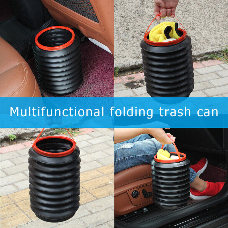 4L Car Folding Trash Auto Collapsible Water Storage Buckets Garbage Contain