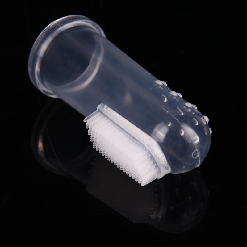 Pet Dog Cat Silicone Finger Toothbrush Oral Dental Cleaning Teeth Care(02)