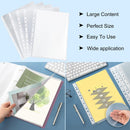 Convenient Clear A4 Binder Pockets Clear Zipper Folders For Notebook Binder
