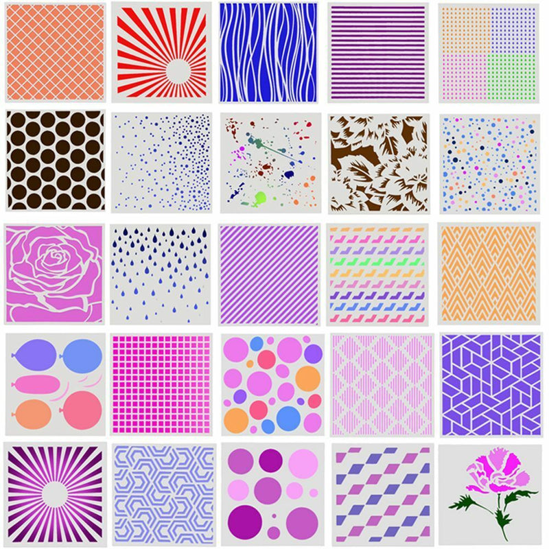 DIY Drawing Paper Cards Making Embossing Template Layering Stencil Scrapbooking