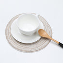 Noe McLaren Round Ramie Isomat Placemats Coasters Home Placemat Mat (Beig