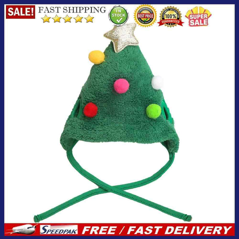 Christmas Warm Dog Winter Decorative Pet Scarf Hat Collar Bib Dress up Costume