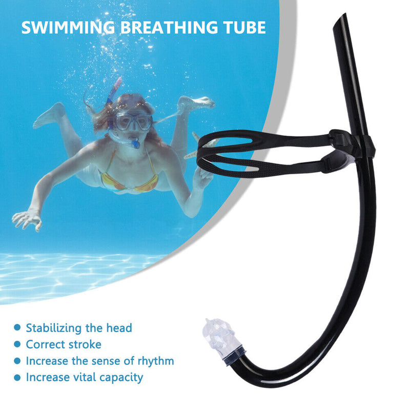 #A Silicone Snorkel Training Breathing Tube Hose Water Snorkeling Diving Air Tub
