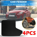 4x Universal Car Car Pickup Truck SUV Fender Mud Flaps Mudguards Splash Guards