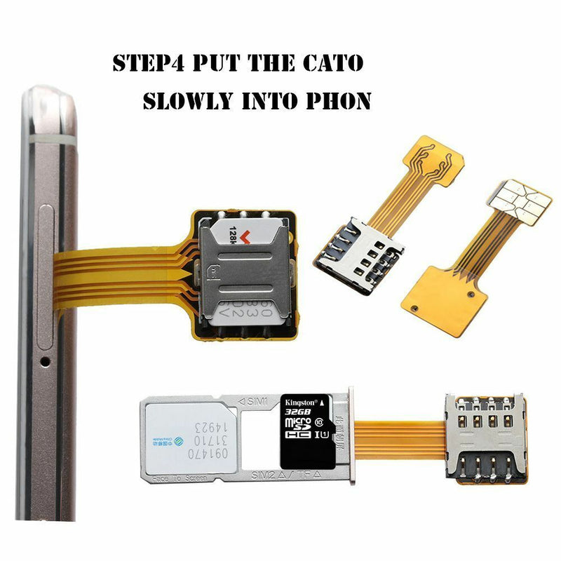Phone TF Geek Micro SD Extender Hybrid Sim Slot Nano Cato Dual SIM Card Adapter