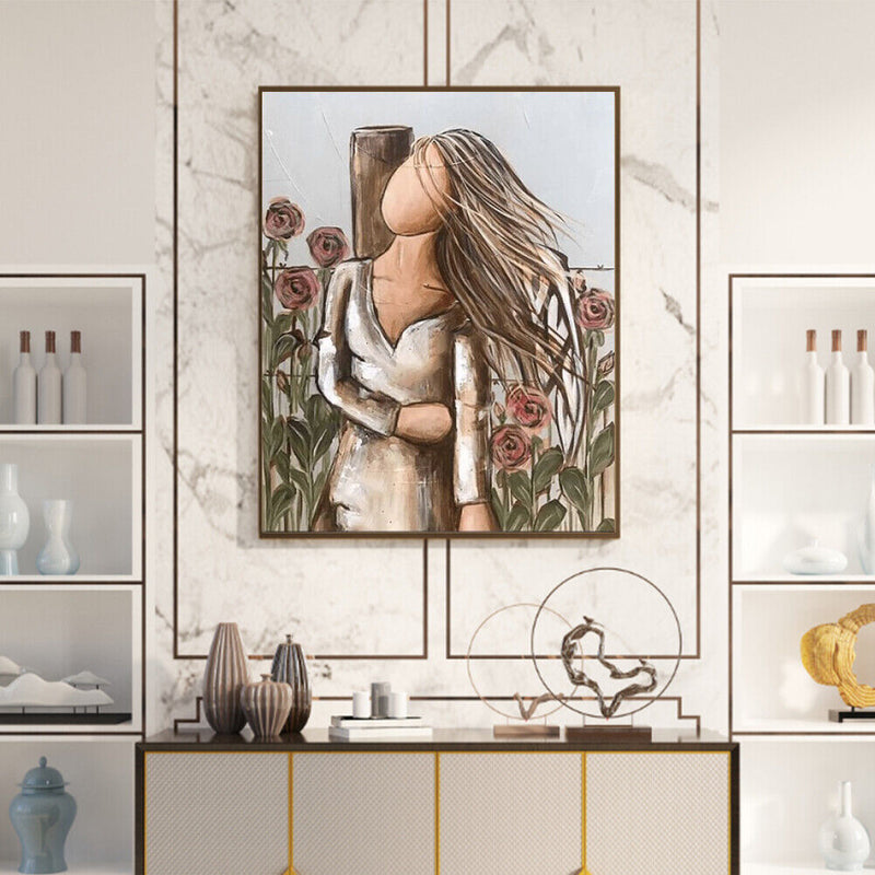 Girl by Garden Oil Paint By Numbers Kit DIY Home Decoration Gift Wall Pictures
