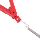 Plastic Fishing Pliers Gripper Fish Clamp with Lock Switch+ Lanyard (Red) Newly