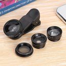 5 in 1 Universal Phone Set Fisheye Wide Angle Micro Polarizer 2X Lens with Clip