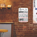 Retro Letter Rules Metal Plate Painting for Bar Pub Tin Plaques Wall Sign