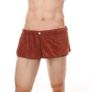 Microfiber Soft Wearable Bath Towel Short Pants Beach Gym Shorts (Coffee)